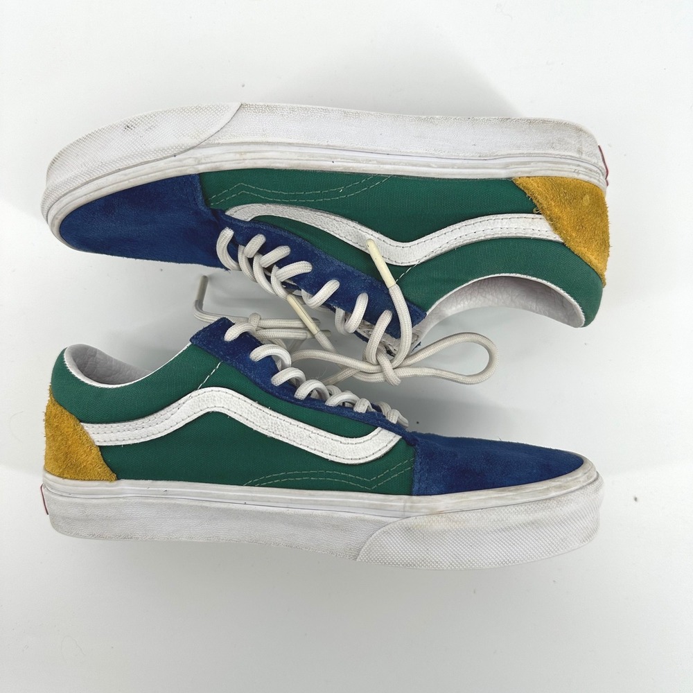Vans Old Skool Suede Canvas Colorblock Skater Shoes Men 6 Women 7 Skater Punk‎ - Picture 3 of 6